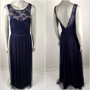 Amsale “Chandra” Bridesmaid Gown - midnight blue